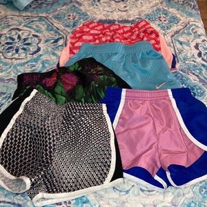 5 pair kids Nike shorts